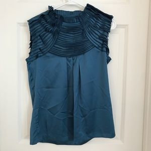 Forever 21 Blue Sleeveless Blouse in EUC
